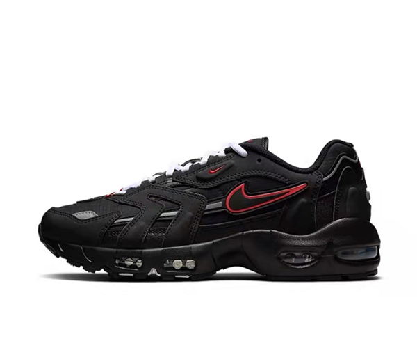 Men's Hot sale Running weapon Air Max 96 Black/Red Shoes 003